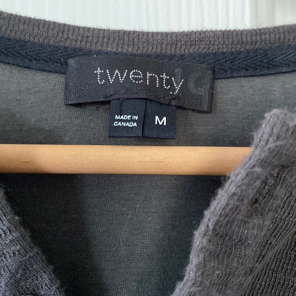 COPY - EUC Twenty Henley in charcoal gray - Picture 2 of 7
